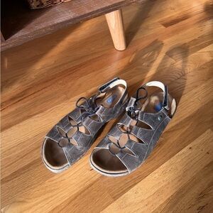 Women's Brown Leather Sandals - Wolky